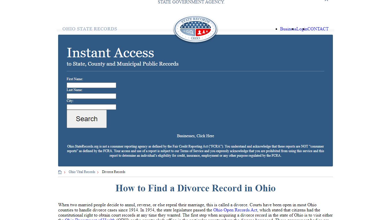 How to Find a Divorce Record in Ohio